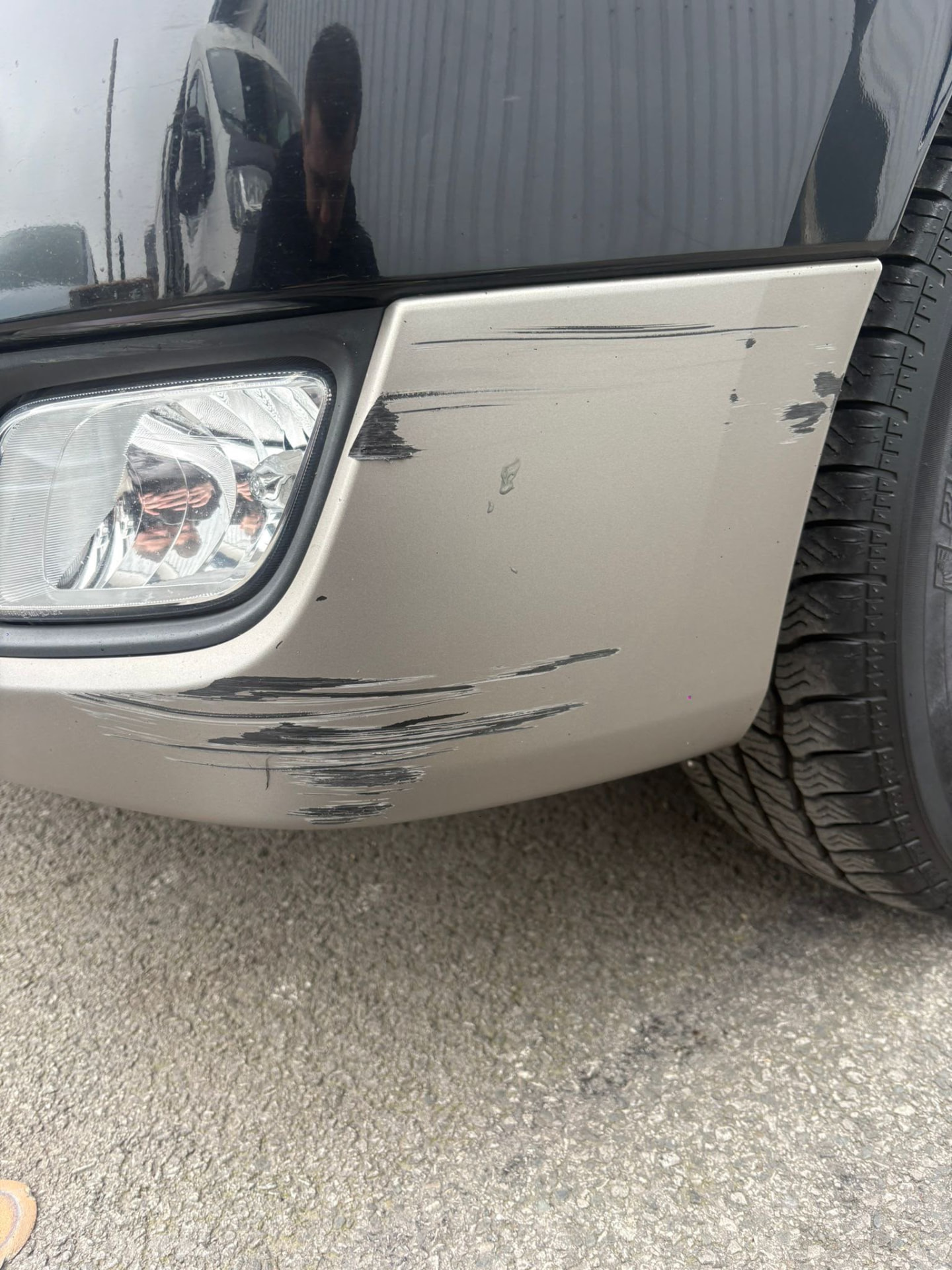 Bumper Repairs before repair at Williams Accident Repair
